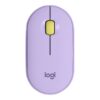 Logitech Pebble M350 - Mouse - optical - 3 buttons - wireless - Bluetooth - USB wireless receiver - lavender lemonade