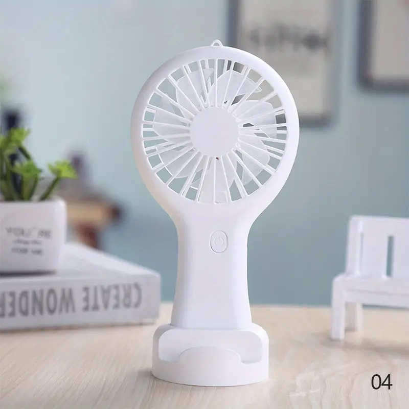 MT Handheld Fan Rechargeable Wht
