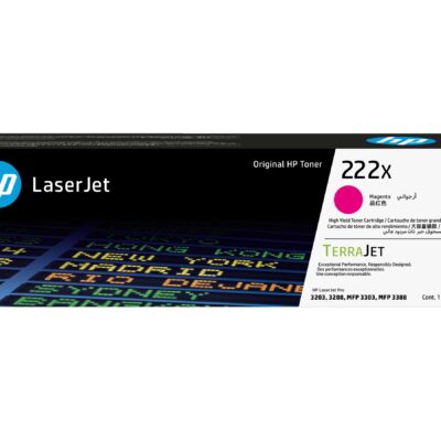 HP 222X - High Yield - magenta - original - LaserJet - toner cartridge (W2223X) - for Color LaserJet Pro MFP 3302fdn