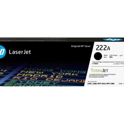HP 222A - Black - original - LaserJet - toner cartridge (W2220A) - for Color LaserJet Pro MFP 3302fdn