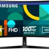 Samsung SAMSUNG 24" Essential S3 (S36GD) Series FHD 1800R Curved Computer Monitor -100Hz - Advanced Eye Comfort - HDMI - LS24D366GANXZA