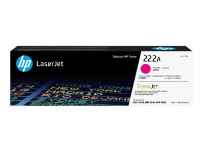 HP 222A - Magenta - original - LaserJet - toner cartridge (W2223A) - for Color LaserJet Pro MFP 3302fdn, MFP 3303fdw