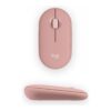 Logitech Pebble Mouse 2 M350s - mouse - Bluetooth - tonal rose