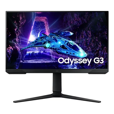 Samsung Odyssey G3 S24DG300EN - G30D Series - LED monitor - gaming - 24" - 1920 x 1080 Full HD (1080p) @ 180 Hz - VA - 250 cd/m² - 3000:1 - HDR10 - 1 ms - HDMI, DisplayPort - black