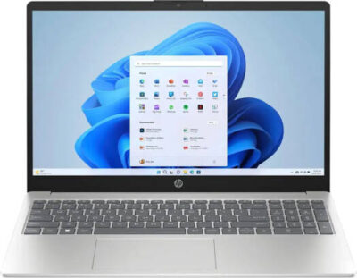 HP 15-FD0107DX Laptop - 15.6" FHD IPS Touchscreen Display - Intel Core i7-1255U Processor -16GB RAM - 512GB SSD - Intel Iris Xe Graphics - English Keyboard - Windows 11 - Natural Silver