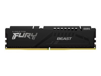 Kingston FURY Beast - DDR5 - module - 16 GB - DIMM 288-pin - 2800 MHz / PC5-44800 - CL40 - 1.25 V - unbuffered - on-die ECC - black