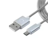 Unno Tekno Cable Micro-USB Stainless Steel  3FT CB4063SV