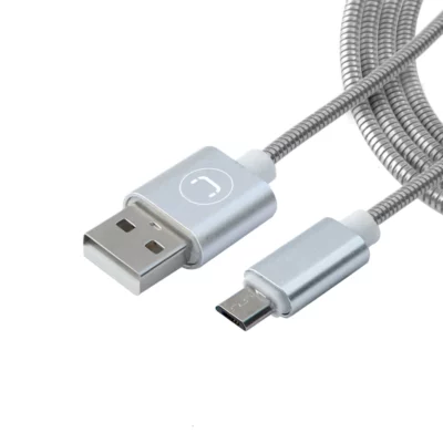 Unno Tekno Cable Micro-USB Stainless Steel  3FT CB4063SV
