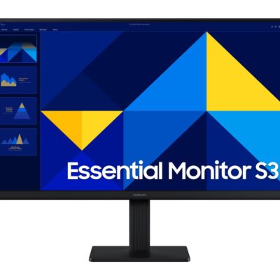 Samsung Essential S3 S24D300GAN - S30GD Series - LED monitor - 24" - 1920 x 1080 Full HD (1080p) @ 100 Hz - IPS - 250 cd/m² - 1000:1 - 5 ms - HDMI, VGA - black