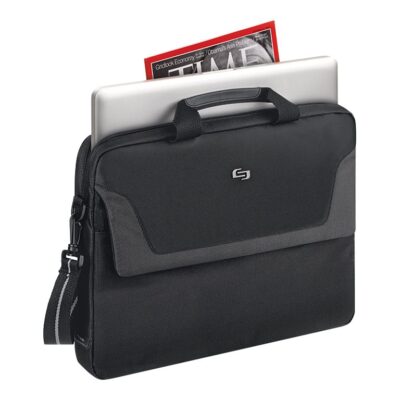 SOLO Sterling Slim Brief - Notebook carrying case - 16" - black