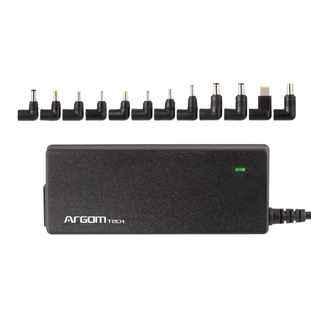 ArgomTech Compact Universal Notebook Charger 90W – Auto Sensing