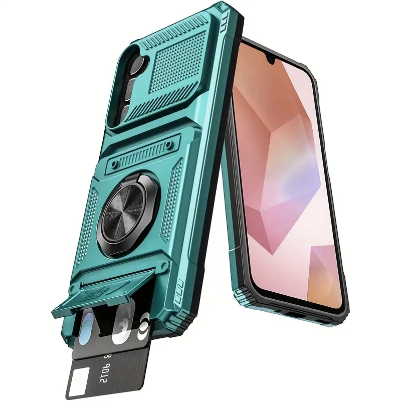 MT Phone Case Samsung A16 Heavy Duty Shockproof w/ Stand Green