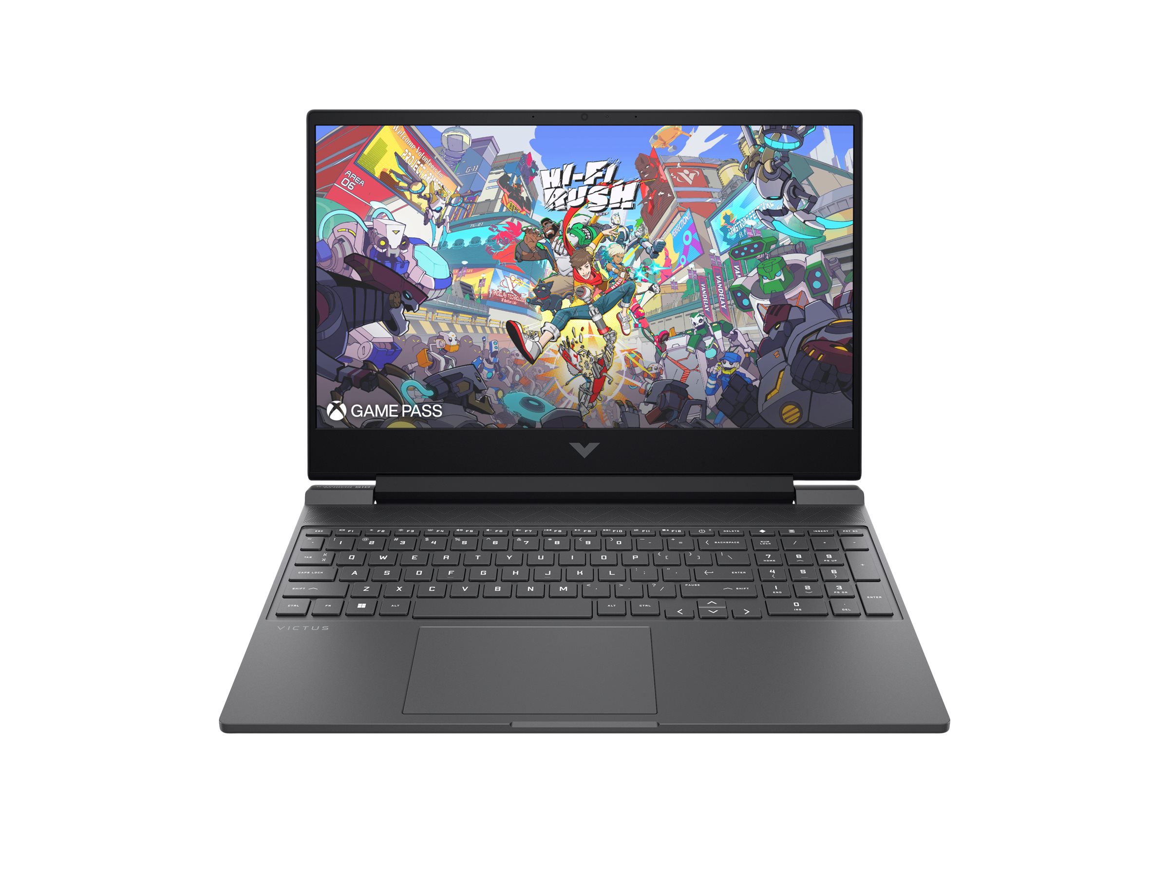 Victus by HP Laptop 15-fa2082wm – Intel Core i5 – 13420H / up to 4.6 GHz – Win 11 Home – GeForce RTX 4050 – 16 GB RAM – 512 GB SSD NVMe – 15.6″ IPS 1920 x 1080 (Full HD) @ 144 Hz – Gigabit Ethernet – Wi-Fi 6, Bluetooth – mica silver, black chrome (logo) – kbd: US