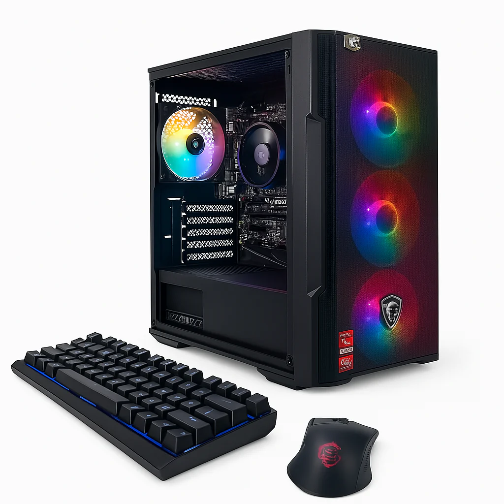 NSX  Ryzen 7 5700G Gaming Desktop – 32GB RGB RAM – 512GB NVMe SSD – Radeon Vega 8 Graphics – Windows 11